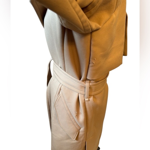 RAG & BONE AMBER Wool Blend Stylish Tan Long Coat - Picture 10 of 16